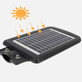 Lampa stradala led cu incarcare solara senzor miscare 40w timer 3 moduri telecomanda